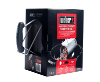 Weber Grill ogrodowy zestaw do rozpalania komin brykiet 2kg 6 szt rozpałki - 1038818 - zdjęcie 3
